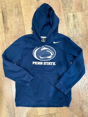 Nike Penn State Nittany Lions Hoodie Youth Navy Blue Pullover Sweatshirt
